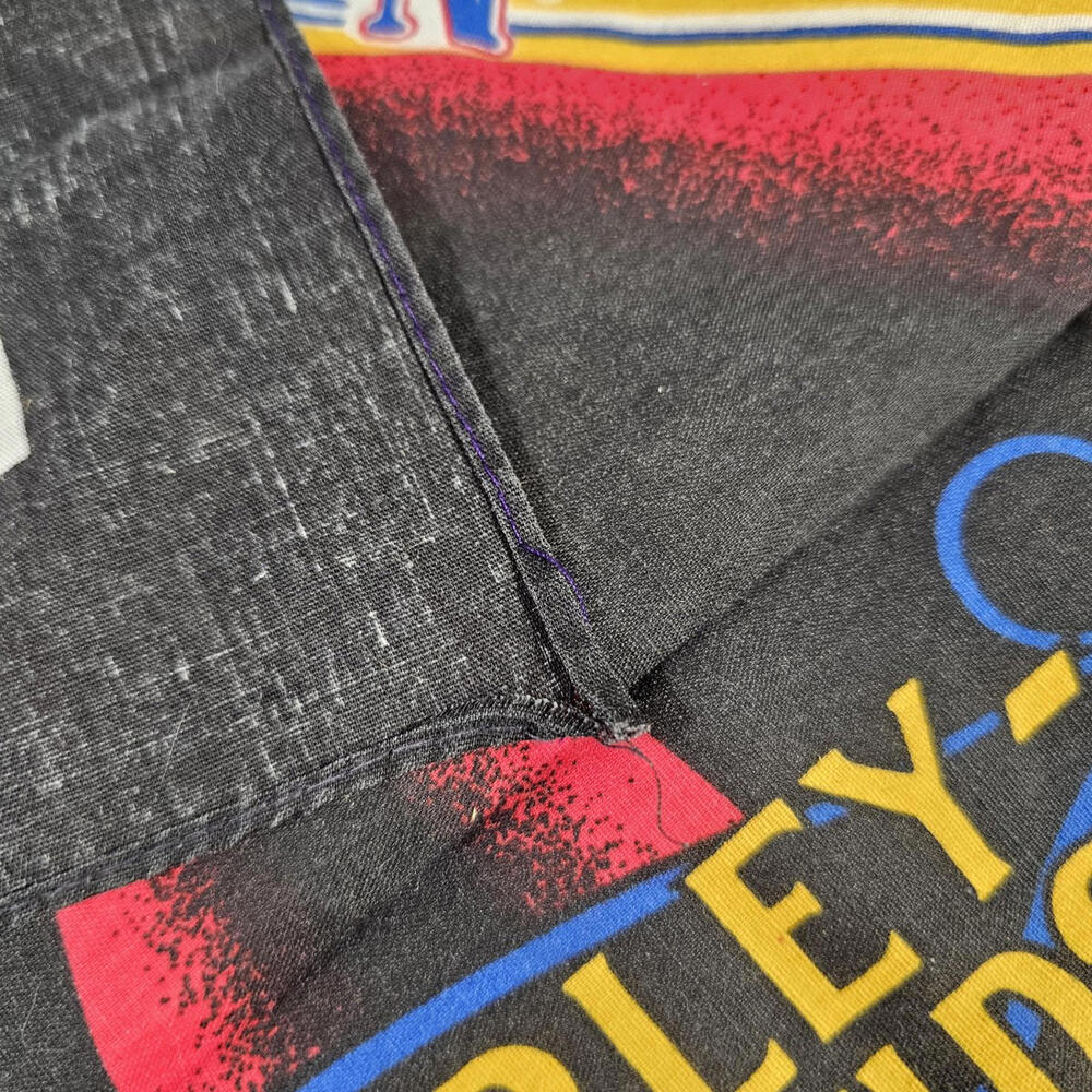 Vintage HARLEY DAVIDSON BANDANA "America Legend" MADE IN U.S.A. Black. - Picture 4 of 8